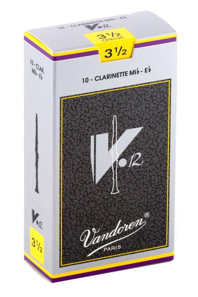Vandoren CR6135 Eb Clarinet V.12 Reeds Strength 3.5; Box of 10