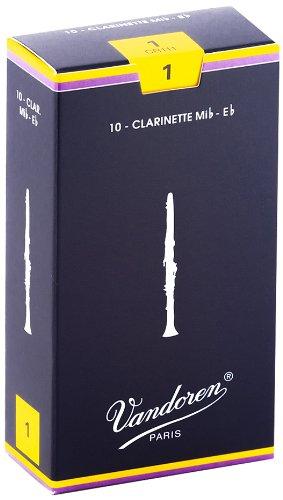 Vandoren CR111 Eb Clarinet Traditional Reeds Strength 1; Box of 10