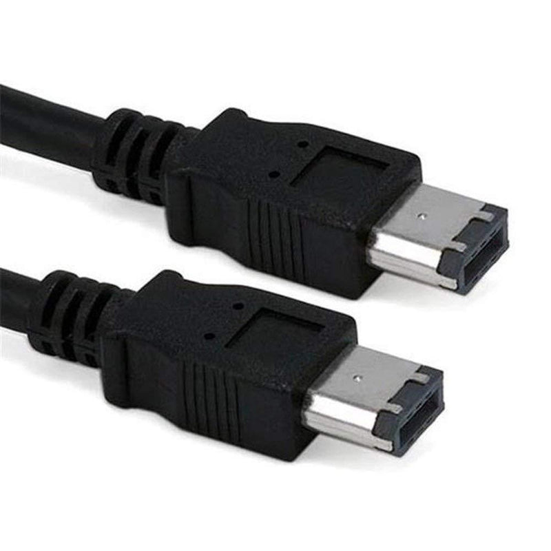Cable Builders IEEE 1394 Firewire 400 iLink Cable 6 Pin to 6 Pin IEEE1394 6-6 Length 6FT for PC Mac DV 6 Foot 6 Feet Black Friday November Cyber Monday Sale