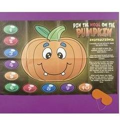 Halloween Game Pin The Nose On The Pumpkin (up to 10 players)