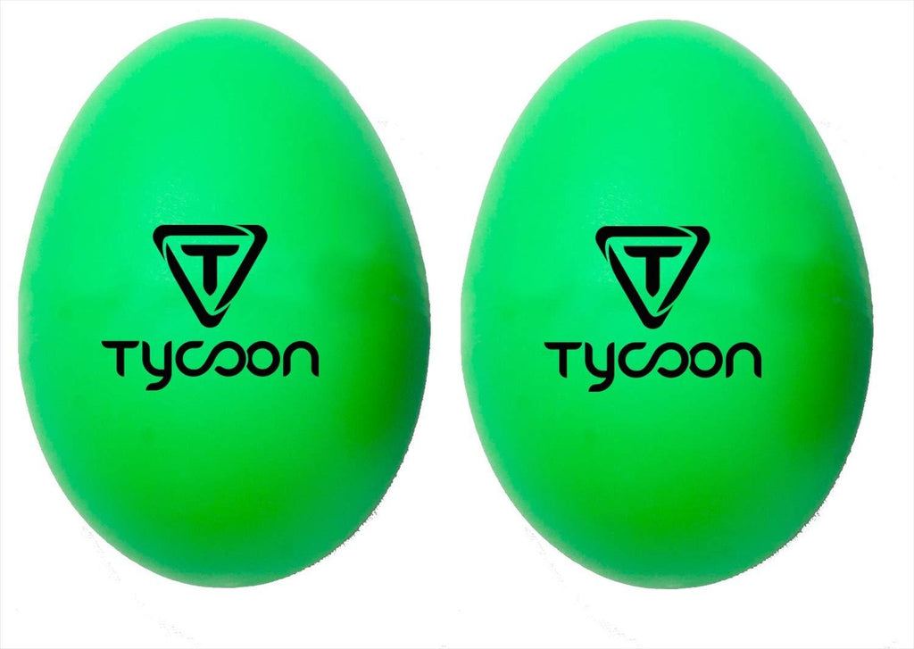 Tycoon Percussion Plastic Egg Shakers - Green