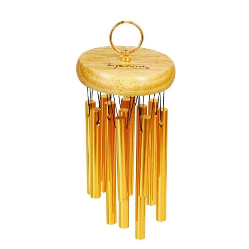 Tycoon Percussion 18 Gold Plated Chimes On Siam Oak Bar