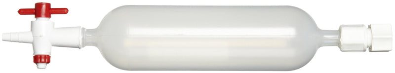 SP Bel-Art Polypropylene Gas Sampling Bulb with Stopcock and Septum Ends, 250cc (F19955-0000)