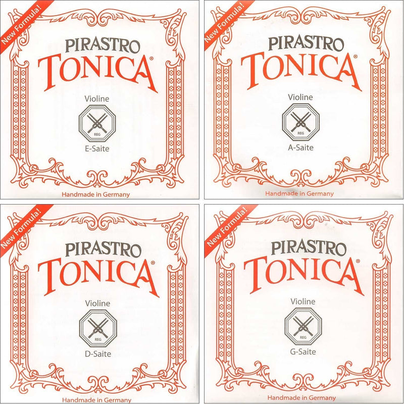 Pirastro Tonica Series Violin String Set 3/4-1/2 Size Medium