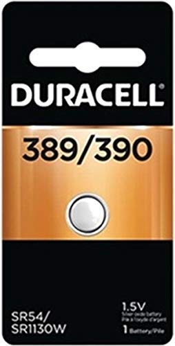 4 each: Duracell Silver Oxide Watch/ Calculator Battery (D389/390PK)