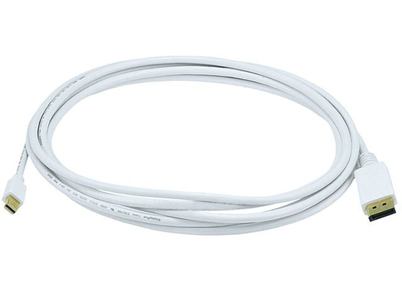 [AUSTRALIA] - Monoprice 10FT 32AWG Mini DisplayPort to DisplayPort Cable - White 10 Feet 