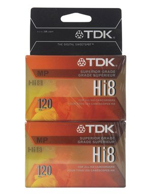 4 each: Tdk Camcorder Tape 8mm (P6-120HPL2TGA)