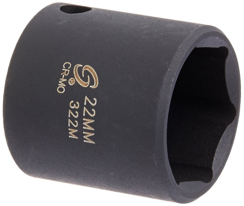 Sunex 322m 3/8-Inch Drive 22-Mm Impact Socket