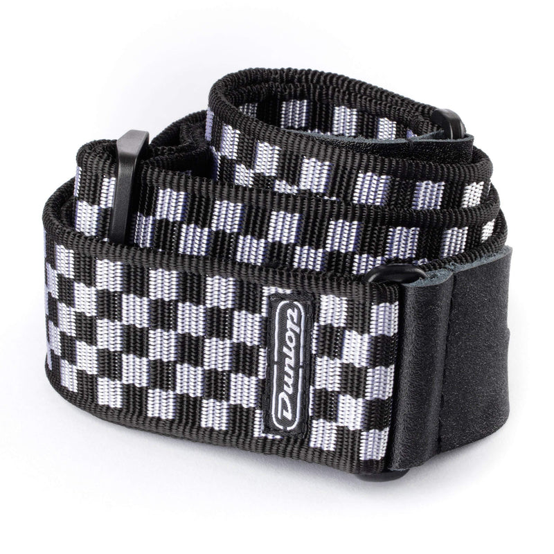 Dunlop D3831BK Black & White Checkered Strap