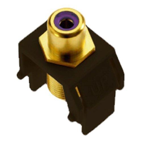 Legrand - On-Q WP3466BR Purple RCA to FConnector, Brown