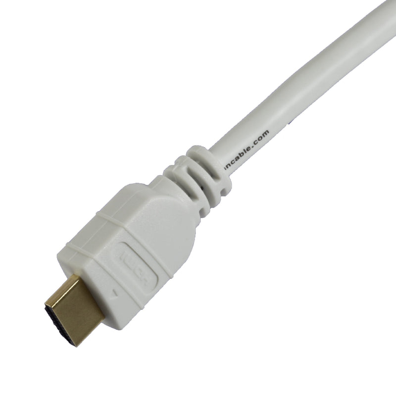 Tartan Cable 7 Foot White High Speed HDMI Cable with Ethernet, 28 AWG, Brand