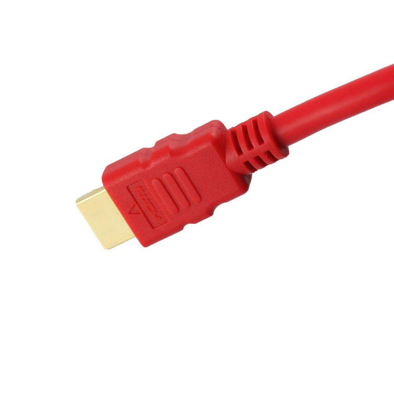 Tartan Cable 6 Foot High Speed HDMI Cable, 28 AWG, Red, Brand