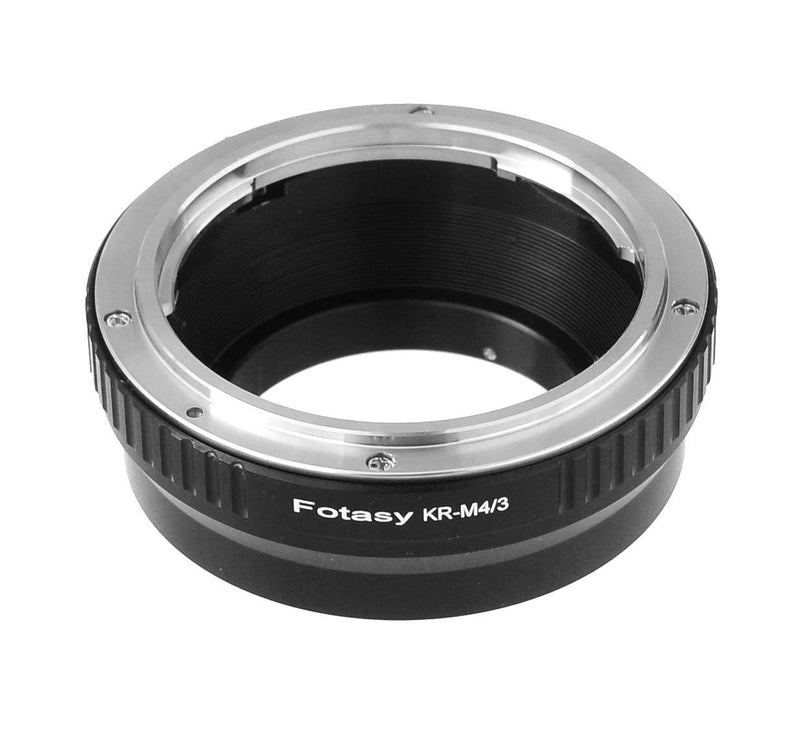 Fotasy Konica AR Lens to M4/3 Adapter, KR to MFT Mount Converter, fits Olympus E-PL8 E-PL9 E-M1 E-M5 E-M10 I II III E-PM2 E-PM1 Pen-F E-M1X/ Panasonic G7 G9 GF8 GH5 GX7 GX8 GX9 GX85 GX80 GX850 G90 G91 Konica AR Lens to M43 Adapter