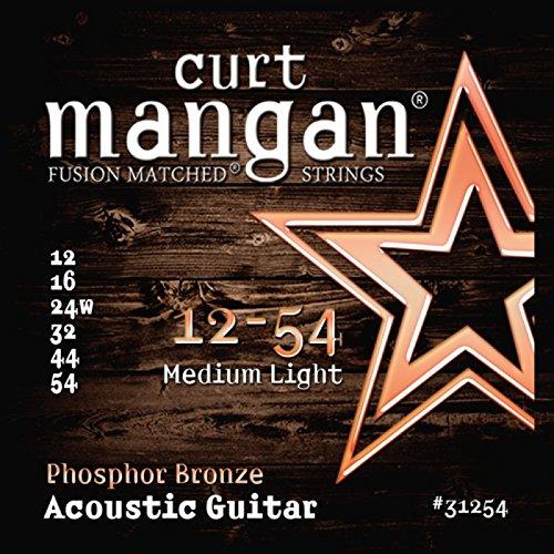 Curt Mangan 12-54 PhosPhor Bronze Medium Light Acoustic Guitar Strings