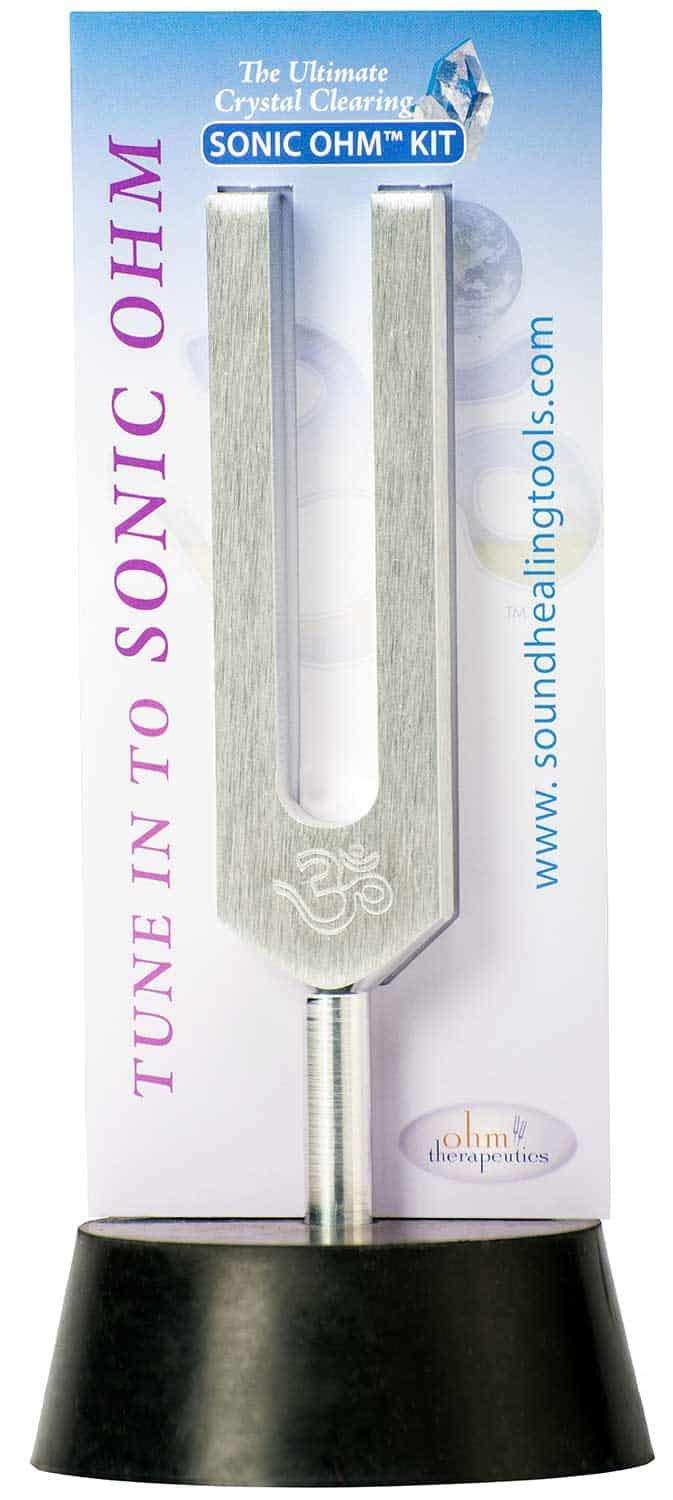 Ohm Therapeutics Sonic™ OHM Tuning Fork KIT for Crystal Clearing & Energy Practitioners (1088.8 Hz) Sonic Ohm Kit (1088.8 Hz)