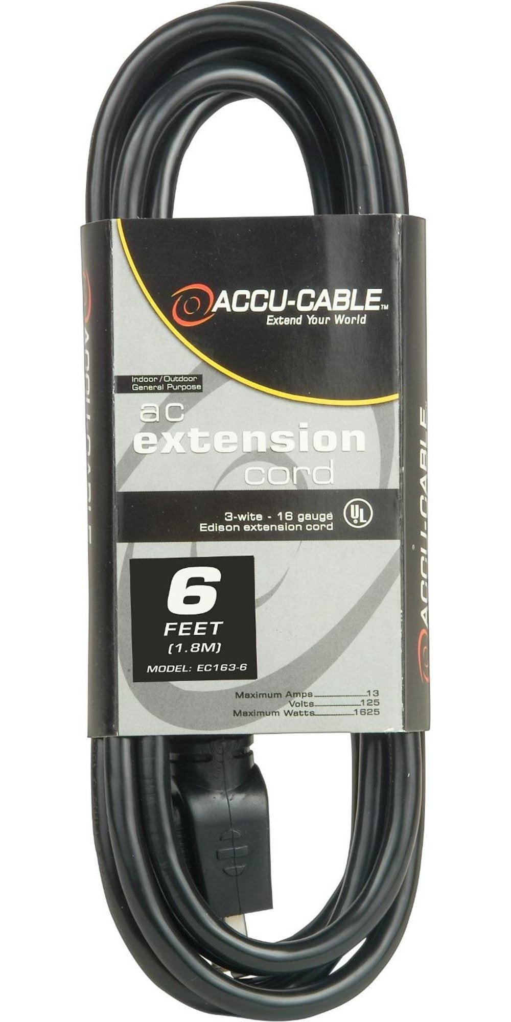 [AUSTRALIA] - ACCU CABLE Stage And Studio Power Cable, (EC163-6) 