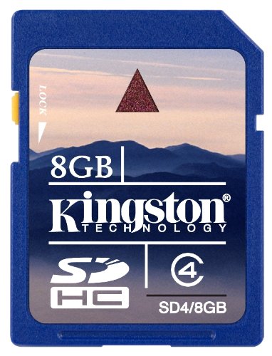 Kingston 8GB SDHC Memory Card Class 4