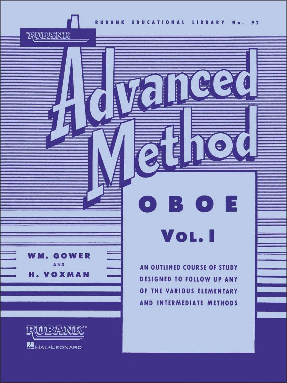 Hal Leonard Rubank Advanced Method for Oboe Volume 1