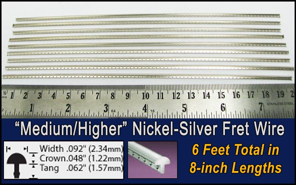 Guitar Fret Wire - Medium/Higher Size - Six Feet