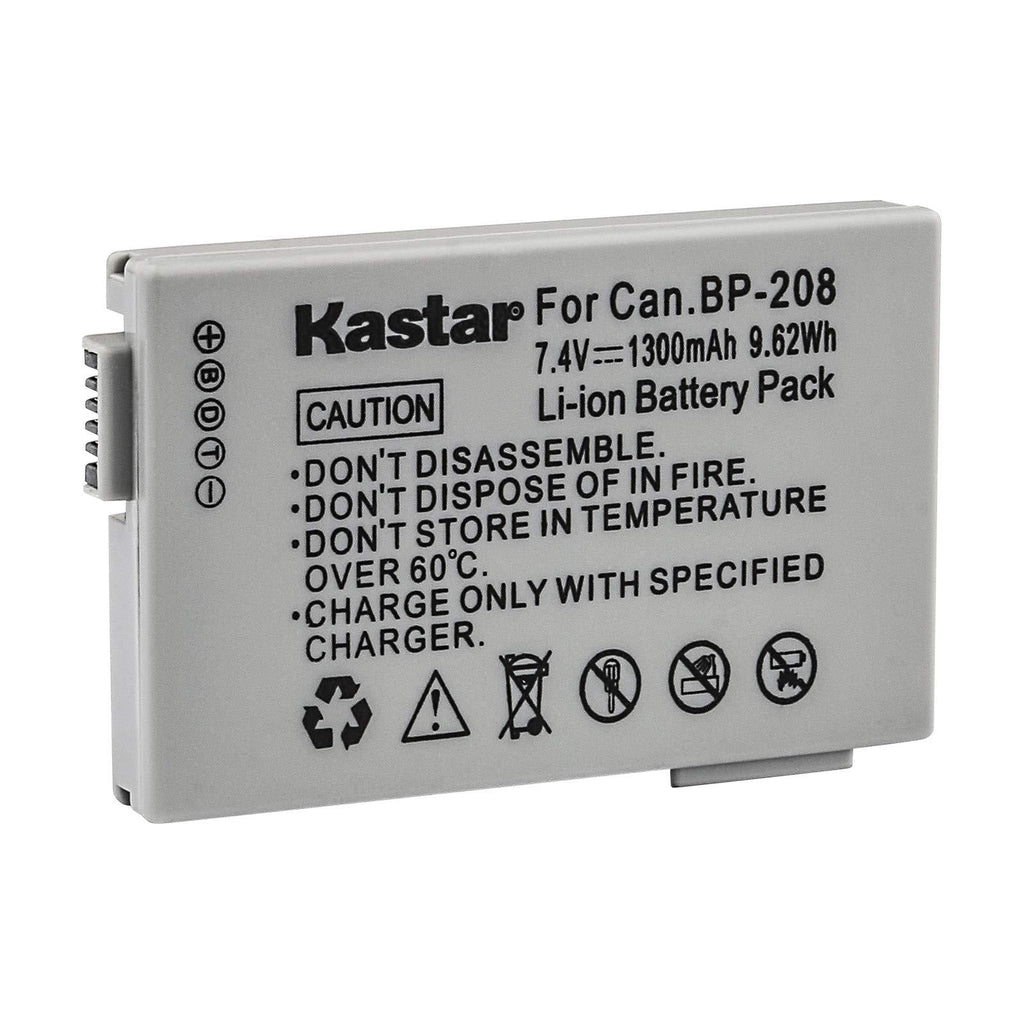 Kastar Replacement Battery for Canon BP-208, BP-208DG Battery and Canon Elura100, FVM300, IXY DVS1, iVIS DC22, iVIS DC200, Optura S1, Canon DC, MVX Series Cameras