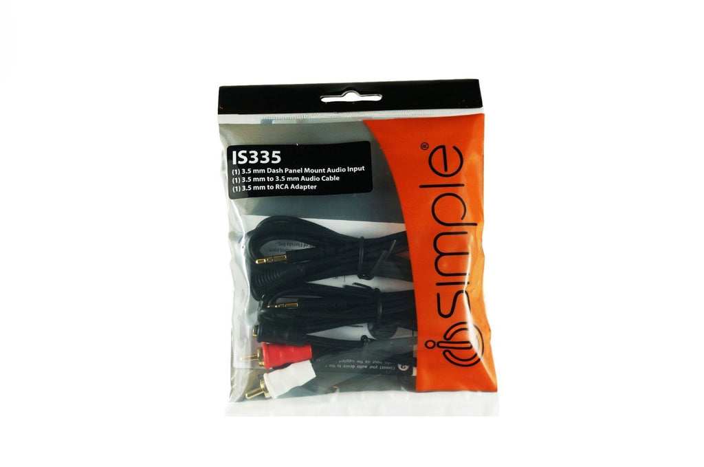 iSimple IS335 Dash Mountable Auxiliary Input Adapter Standard Packaging