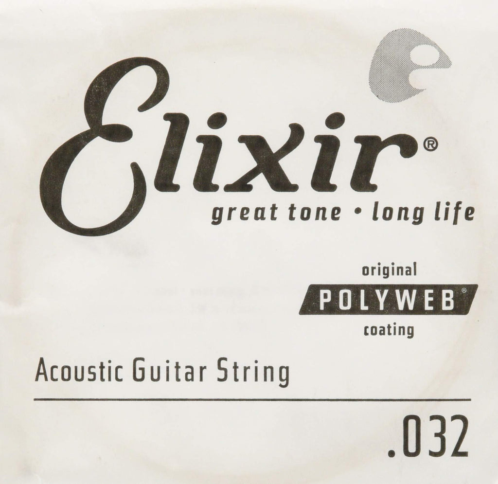 Elixir Strings Acoustic Guitar String POLYWEB Coating .032