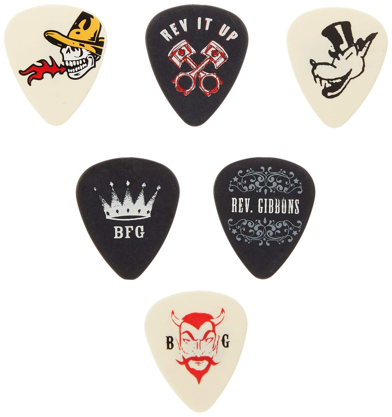 Dunlop RWT02M Rev Willy Pick Tin, Assorted, Medium, 6 Picks/Tin