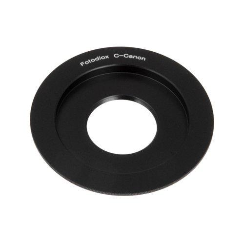 Fotodiox Lens Mount Adapter - C-Mount Movie Lens to Canon EOS Camera, fits Canon EOS 1D, 1DS, Mark II, III, IV, 1DC, 1DX, D30, D60, 10D, 20D, 20DA, 30D, 40D, 50D, 60D, 60DA, 5D, Mark II, Mark III, 7D, Rebel XT, XTi, XSi, T1, T1i, T2i, T3, T3i, T4, T4i