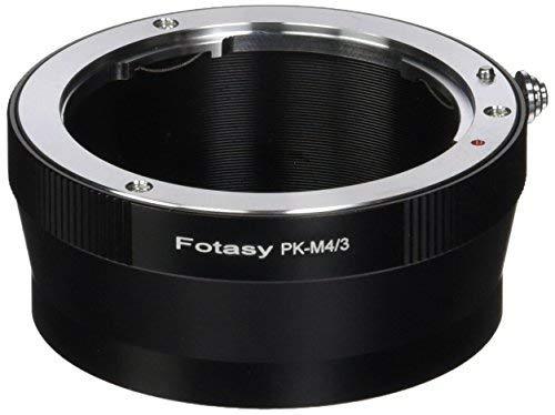 Fotasy PK Lens to M4/3 Adapter, PK to MFT, Compatible with Pentax PK lens & Olympus E-PL8 E-PL9 E-M1 E-M5 E-M10 I II III E-PM2 E-PM1 Pen-F E-M1X/ Panasonic G7 G9 GF8 GH5 GX7 GX8 GX9 GX85 GX80 G90 G91, MAPK Pentax PK to M43 Adapter