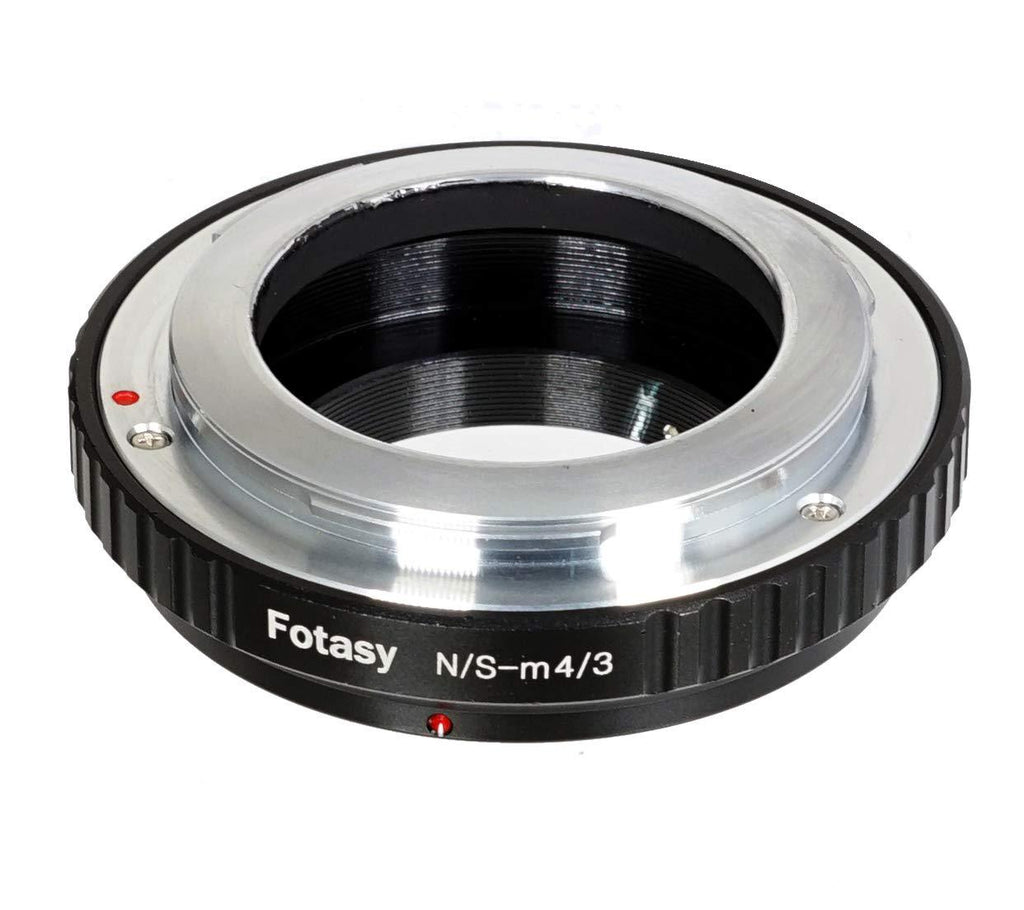 Fotasy Nikon S /Contax RF Rangefinder Lens to Micro 4/3 M43 Adapter, fits Olympus E-PL8 E-PL9 E-M1 E-M5 E-M10 I II III E-PM2 E-PM1 Pen-F E-M1X/ Panasonic G7 G9 GF8 GH5 GX7 GX8 GX9 GX85 GX80 G90 G91 Nikon S/ Contax RF to M43 Adapter