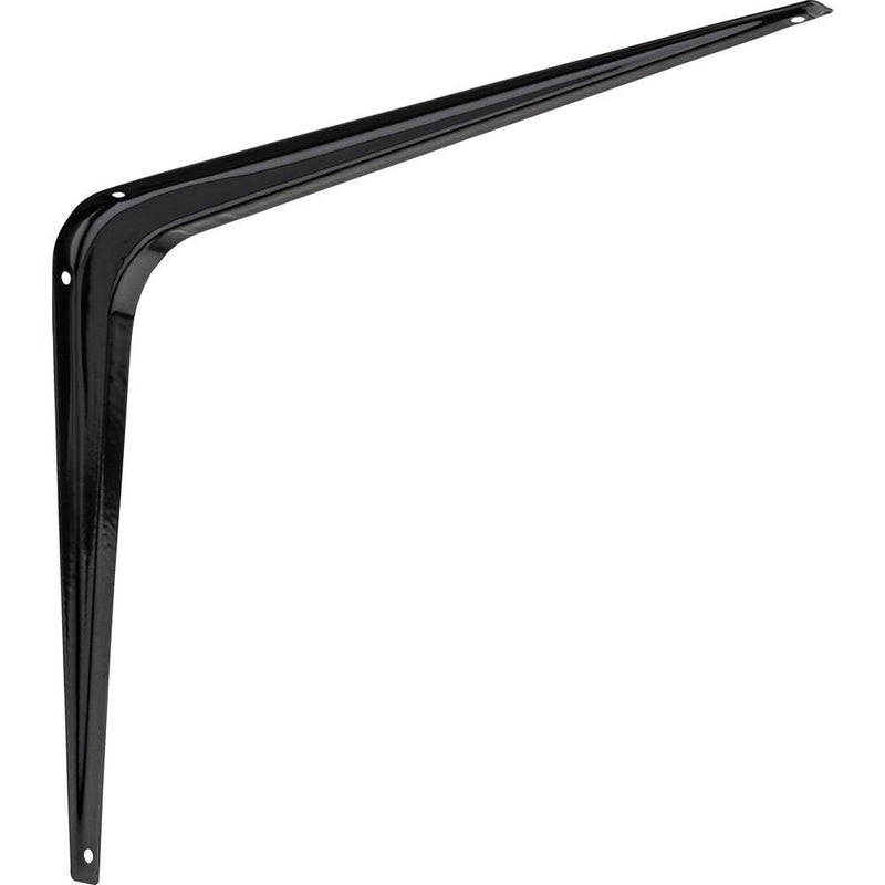 National Hardware N218-974 211BC Shelf Bracket in Black,10" x 12"