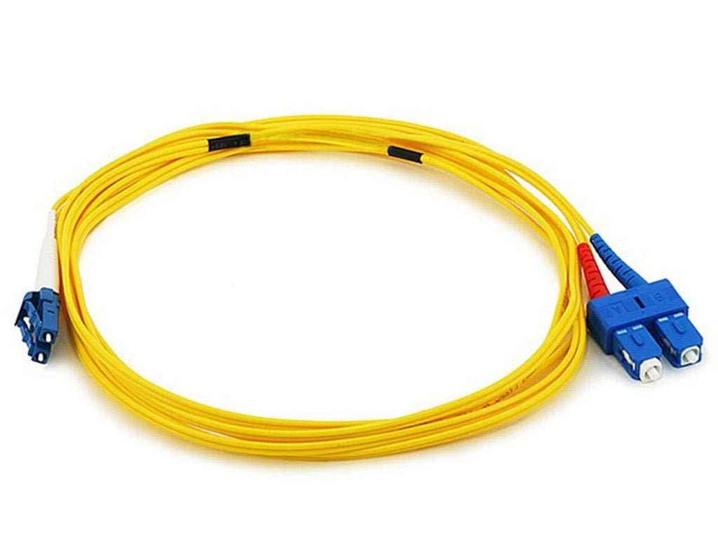 Monoprice Fiber Optic Cable, LC/SC, Single Mode, Duplex - 3 meter (9/125 Type) - Yellow