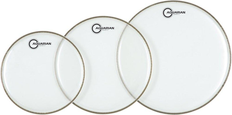 Aquarian Drumheads S2-A Super-2 Tom Pack 10, 12, 14-inch