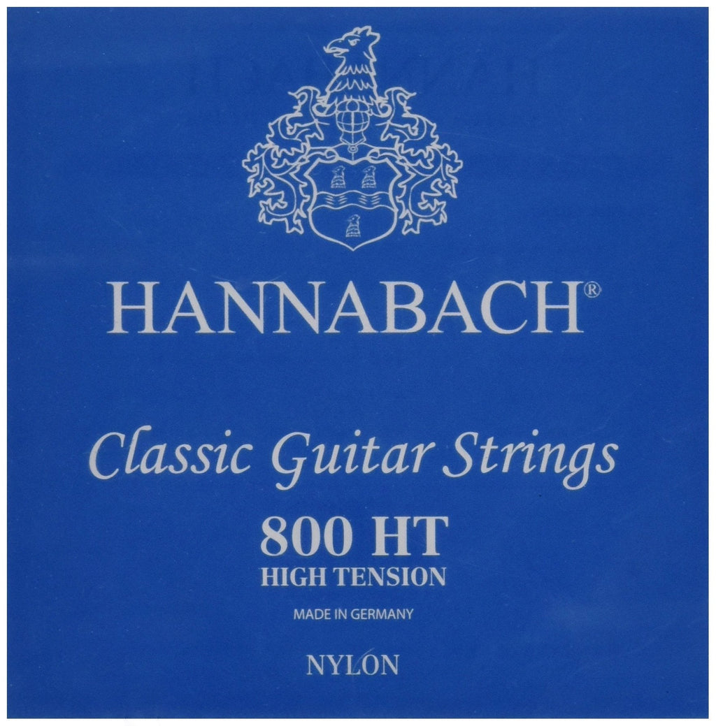 Hannabach 652387 Series 800 Silver Plated High Tension String Set for Classic Guitar - Blue