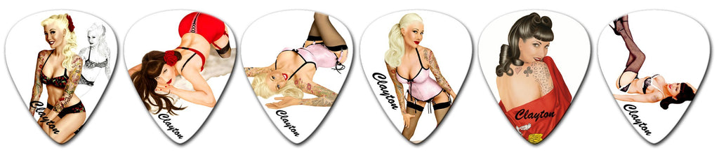 Clayton Picks Pin-Ups SHPU/12 Guitar Picks