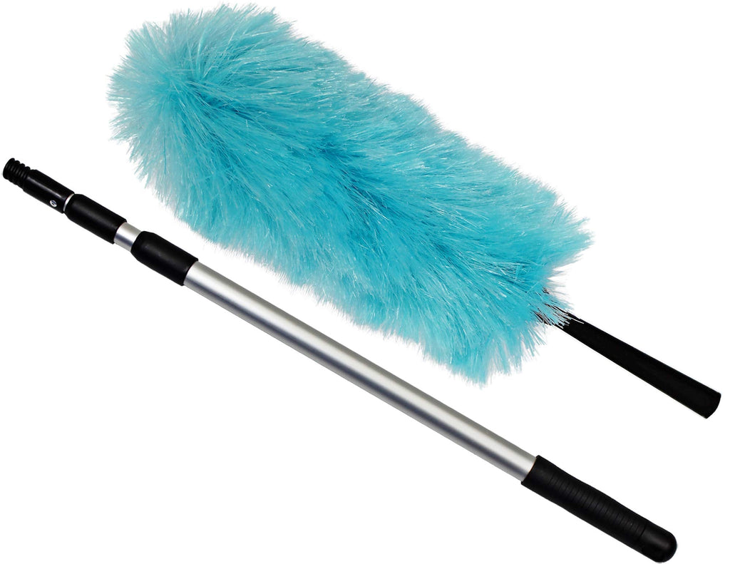 CleanAide Eurow Electrostatic Duster for Cleaning and Dusting with Adjustable 3 Section Extension Pole