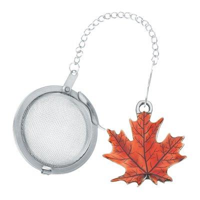 Danforth Maple Leaf Fall/Autumn Tea Infuser - Handcrafted Pewter - Made In USA