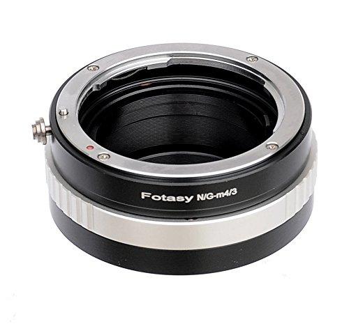 Fotasy Manual Nikon G AFS Lens to M43 Adapter, Nikon F to MFT, fits Olympus E-PL8 E-PL9 E-M1 E-M5 E-M10 I II III E-PM2 E-PM1 Pen-F E-M1X/ Panasonic G7 G9 GF8 GH5 GX7 GX8 GX9 GX85 GX80 GX850 G90 G91 Nikon G Lens to M43 Adapter