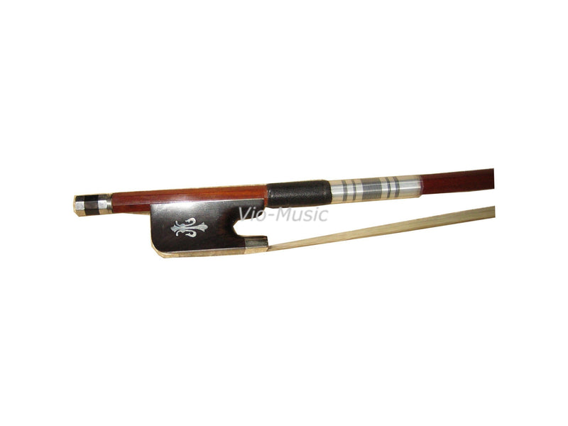 Vio Music Full-size 4/4 Pernambuco Viola Bow, Flower Inlay Ebony Frog