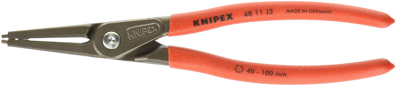 KNIPEX Tools - Precision Circlip Pliers, Internal, Straight, 1 37/64"-3 15-16" Bore Dia. (4811J3)