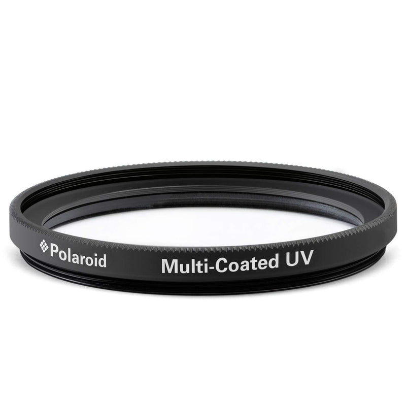 Polaroid Optics 52mm UV Filter | Protective Ultraviolet Filter Absorbs Haze, Improves Images & Shields Lens from Atmospheric Damage | Slim Multi-Coated Glass (PLFILUV52) 52 mm