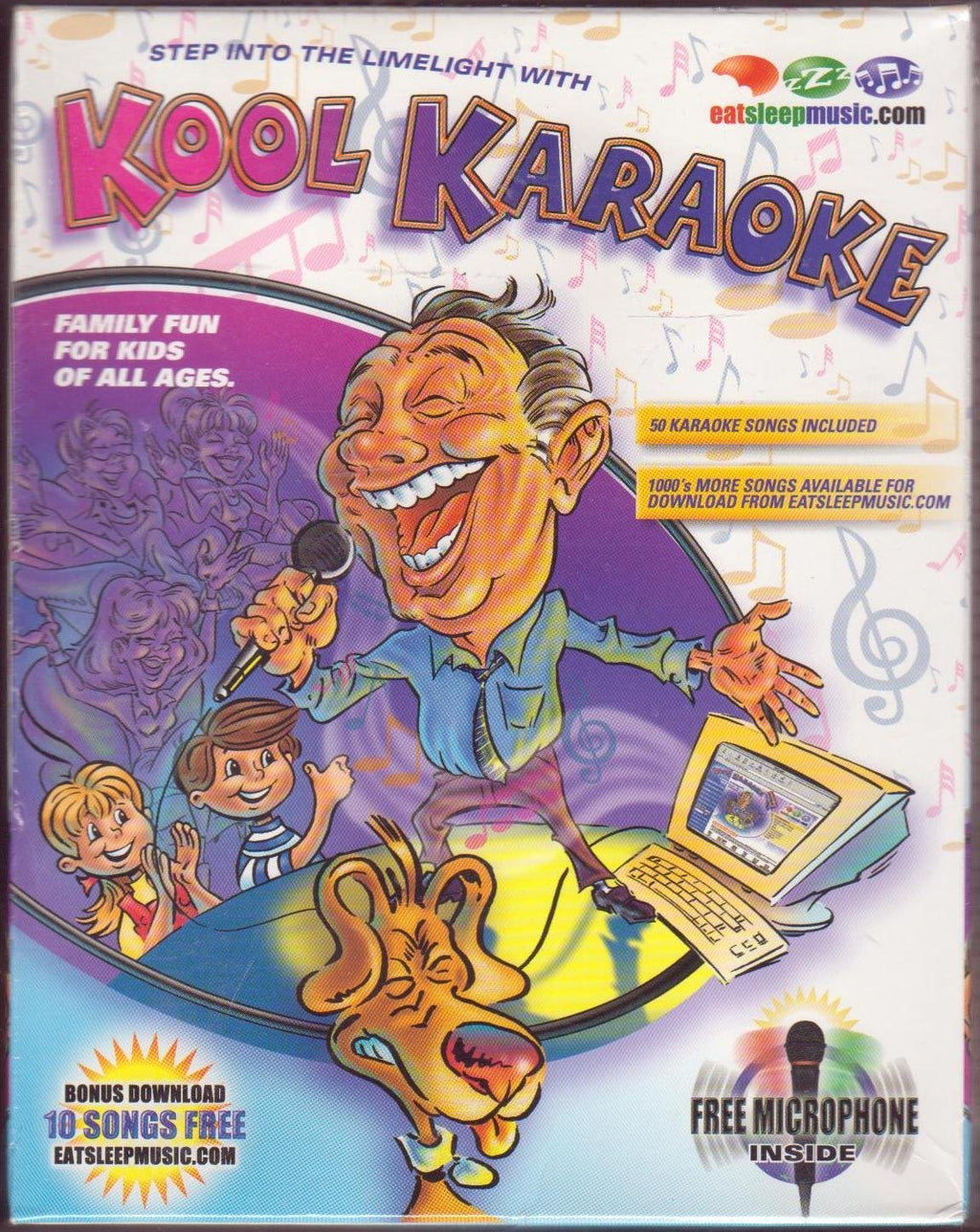 Kool Karaoke Family Fun step into the limelight free Microphone