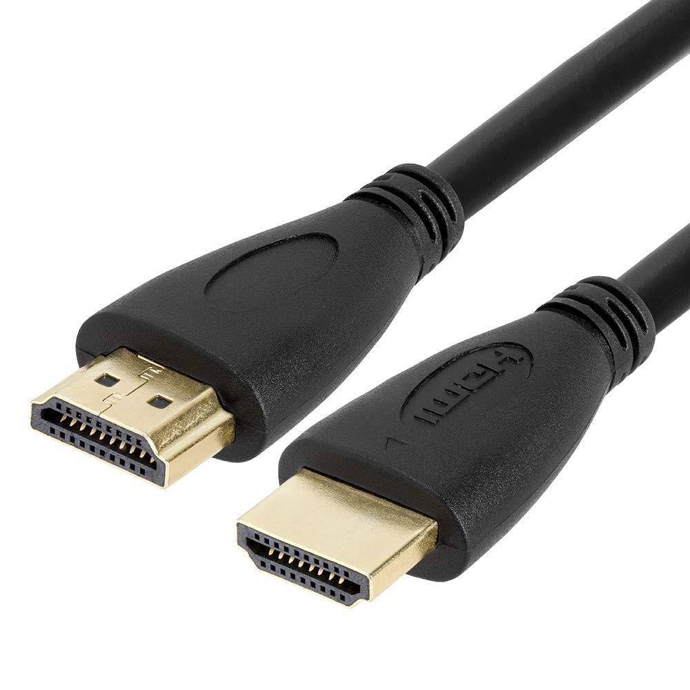 Cmple - Ultra Slim High Speed HDMI Cable HDMI 2.0 HDTV Cable - Supports Ethernet 3D 4K and Audio Return – 10 Feet 10FT Black