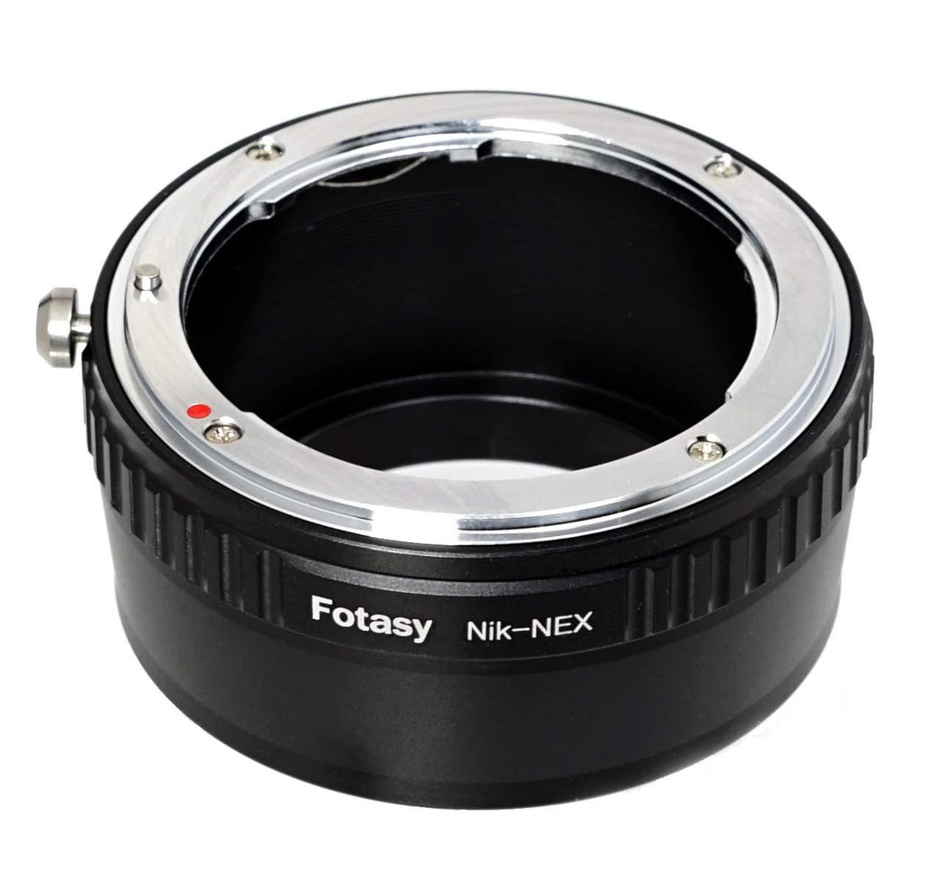 Fotasy Nikon Lens to Sony E-Mount NEX Camera NEX-5R NEX-5T NEX-6 NEX-7 a6500 a6300 a6000 a5100 a5000 a3500 a3000 NEX-VG30 NEX-VG900 NEX-FS100 NEX-FS700 NEX-EA50 PXW-FS7 Adapter Nikon Lens to E-Mount