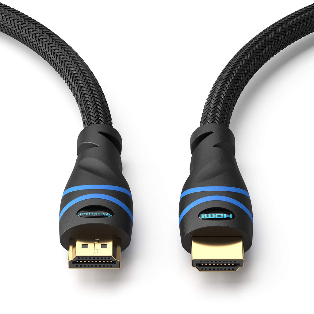 BlueRigger 4K HDMI Cable (10 Feet, Black,4K 60Hz, High Speed, Nylon Braided) 10 feet