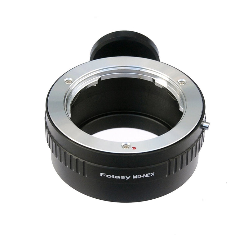 Fotasy Minolta MD Lens to Sony E-Mount Adapter, MD to E-Mount, MD Adapter to E Mount, W/ Tripod Mount, fits Sony NEX-5T NEX-6 NEX-7 a3000 a3500 a5000 a5100 a6000 a6100 a6300 a6400 a6400 a6500 a6600 MD Lens - E-Mount Tripod