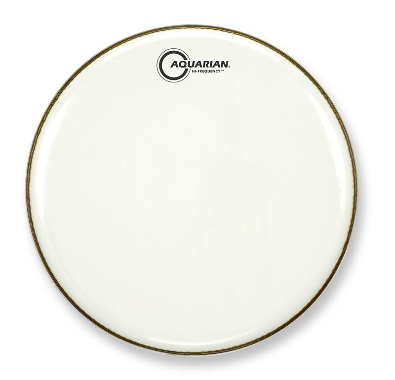 Aquarian Drumheads HF12WH Hi-Frequency 12-inch Tom Tom Drum Head, gloss white