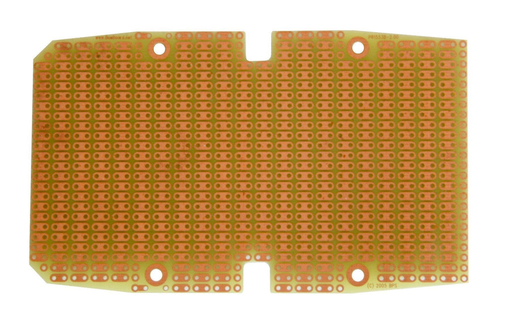 PR1553B ProtoBoard for 1553B Box, 2-Hole Pads, 1 Sided PCB, 2.60 x 4.30 in (66 x 109.2 mm)