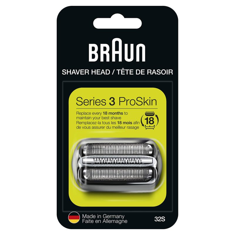Braun Series 3 32S Foil & Cutter Replacement Head, Compatible with Models 3000s, 3010s, 3040s, 3050cc, 3070cc, 3080s, 3090cc