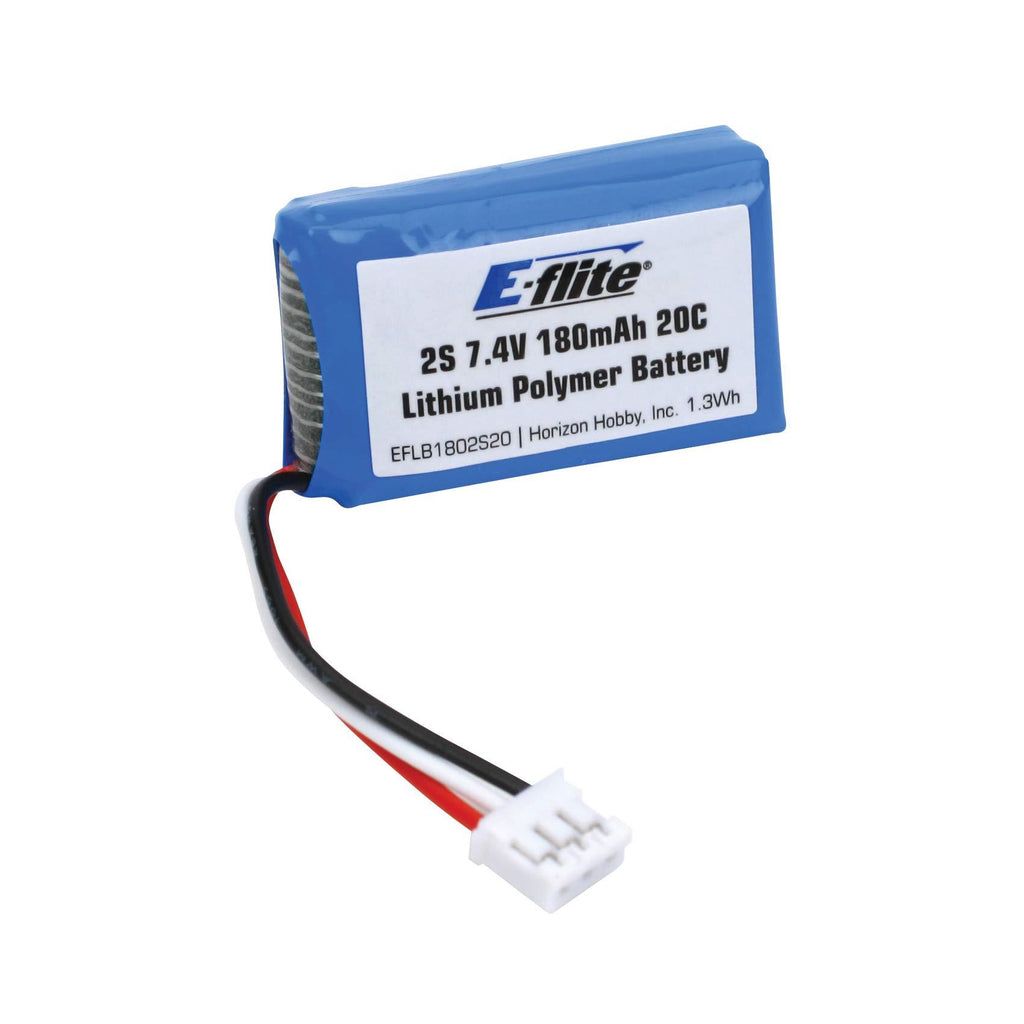 E-flite 7.4V 180mAh 2S 20C LiPo Battery: PH, EFLB1802S20
